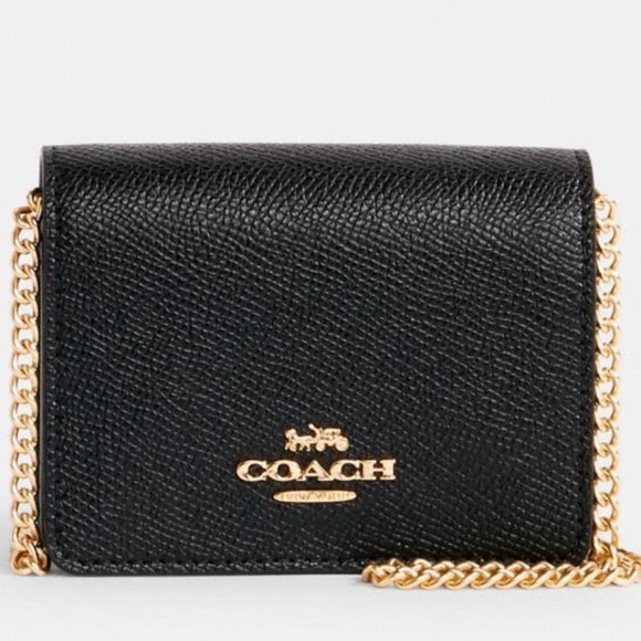 Coach Leather Mini Wallet On A Detachable Chain - Picture 2 of 9